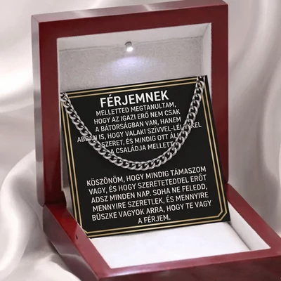 FÉRJNEK SZÓLÓ NYAKLÁNC
