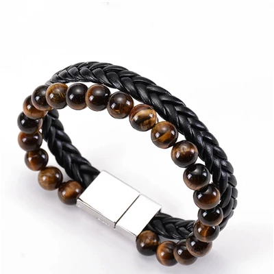 2 az 1-ben Karkötő Fekete-Barna