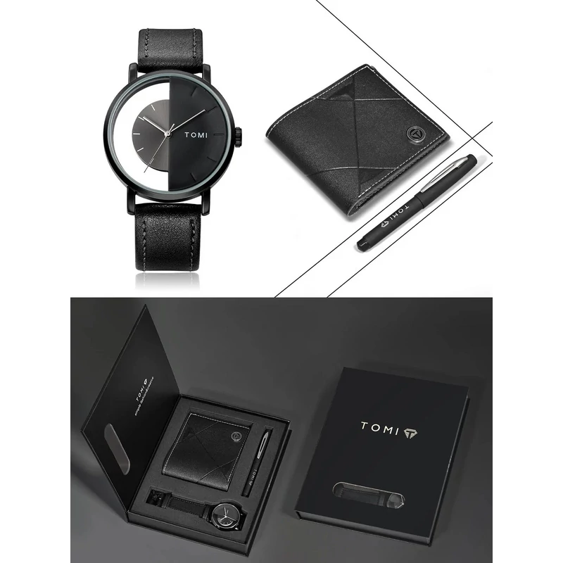 TOMI Ajándék Szett - Óra Pénztárca Toll