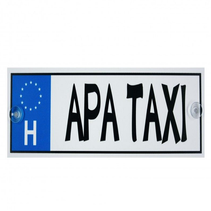 Rendszámtábla Apa taxi 33x11cm