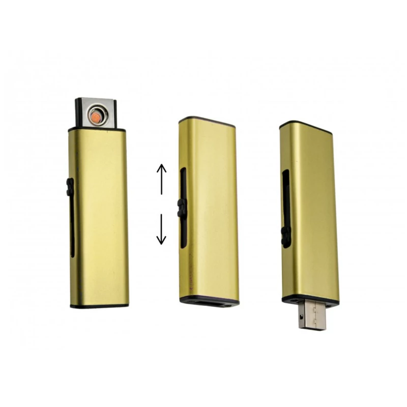 Elektromos Öngyújtó USB-vel 2,6x8cm-Sárga