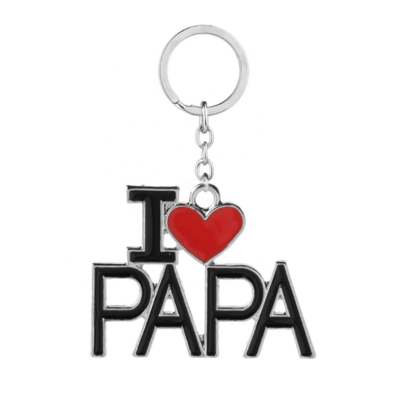 Szeretlek Papa Feliratú Kulcstartó