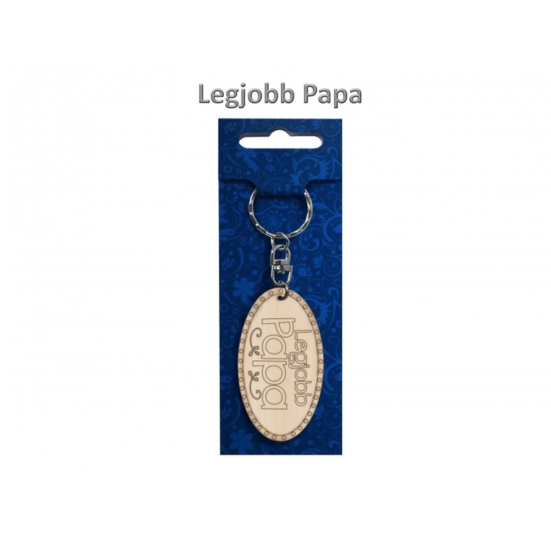 Kulcstartó Legjobb Papa 3,5x11cm
