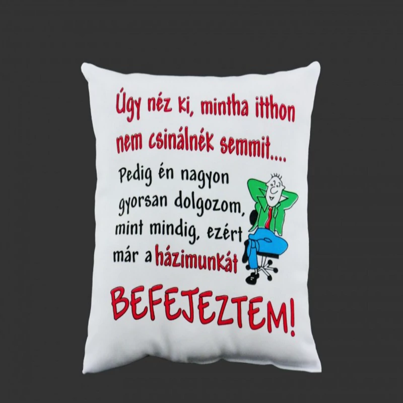 Házimunkát Befejeztem Párna
